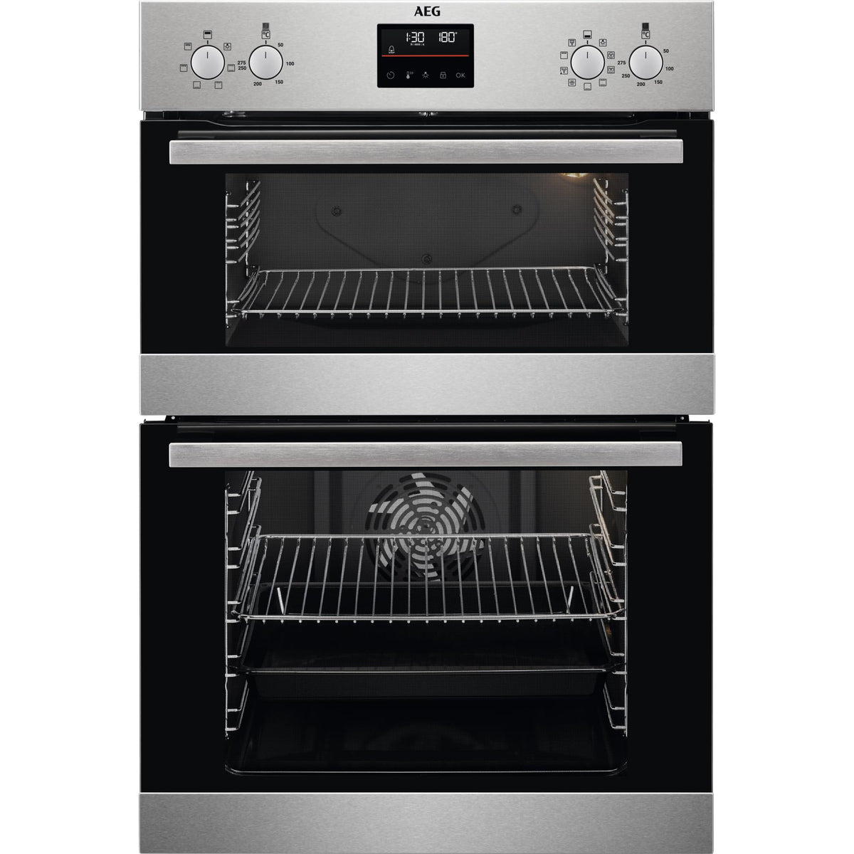 AEG 6000 Series DCB535060M (29) Double Built In Oven in Stainless Steel - A/A Rated - HW182729