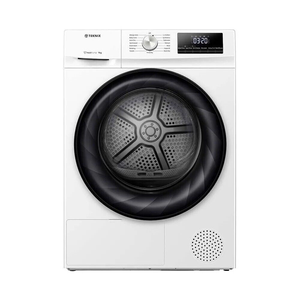 Teknix TKHP9HW 9KG Heat Pump Dryer in White - A++ Rated - POHW0113