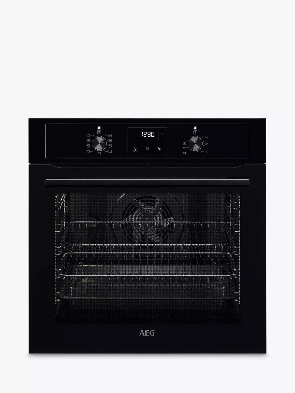 AEG BEX335011B (91) 3000 Series Surround Cook Built-in Electric Single Oven in Black - A Rated - (Ex Display) - HW182291
