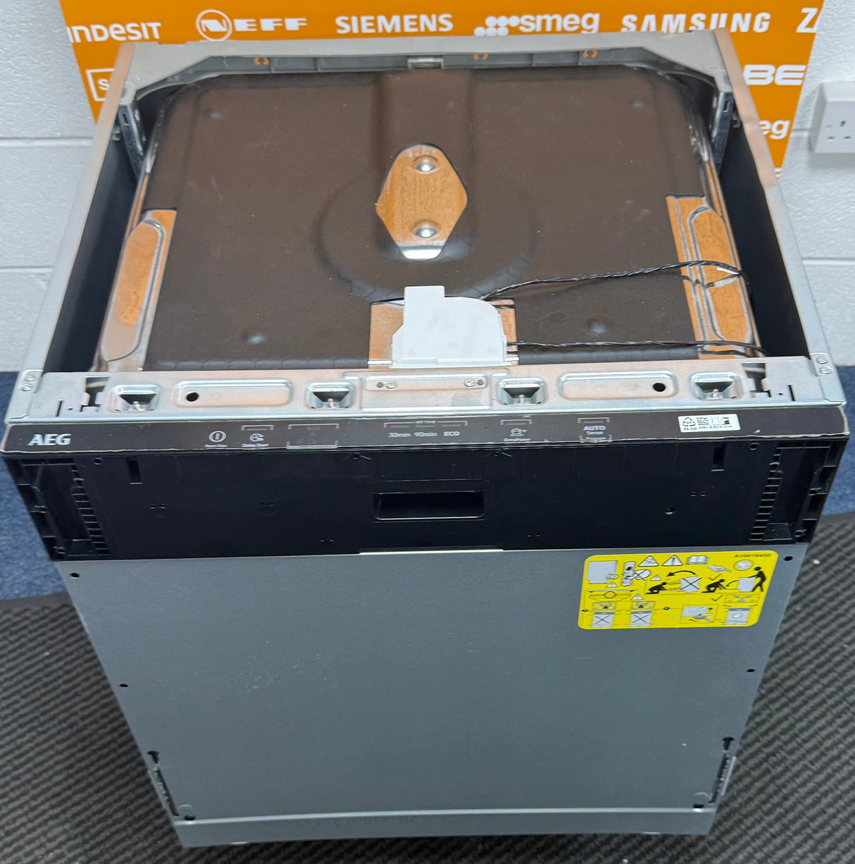 AEG FSB42607Z (43) Air Dry 3000 Fully Integrated Built In Dishwasher - Black Control Panel with Sliding Door Fixing Kit - (Ex Display) - HW182543