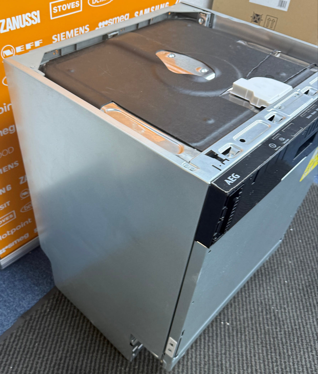 AEG FSB42607Z (43) Air Dry 3000 Fully Integrated Built In Dishwasher - Black Control Panel with Sliding Door Fixing Kit - (Ex Display) - HW182543