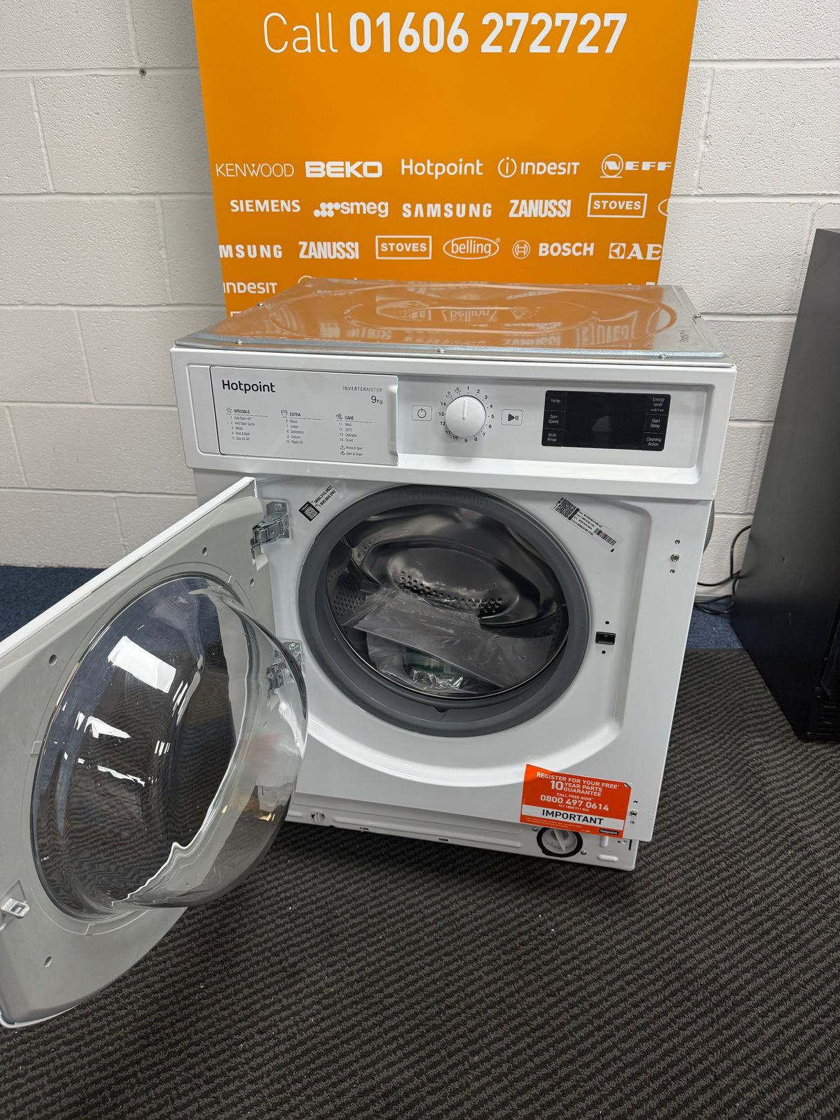 Hotpoint BI WMHG 91485 UK (51) 9KG 1400RPM Integrated Washing Machine - (Blemished) - HW182451