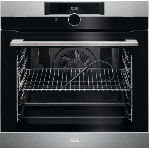 AEG BPK842720M (20) Built-in Electric Single Oven with Pyrolytic Self Cleaning in Stainless Steel - A+ Rated - (Ex Display) - HW182120