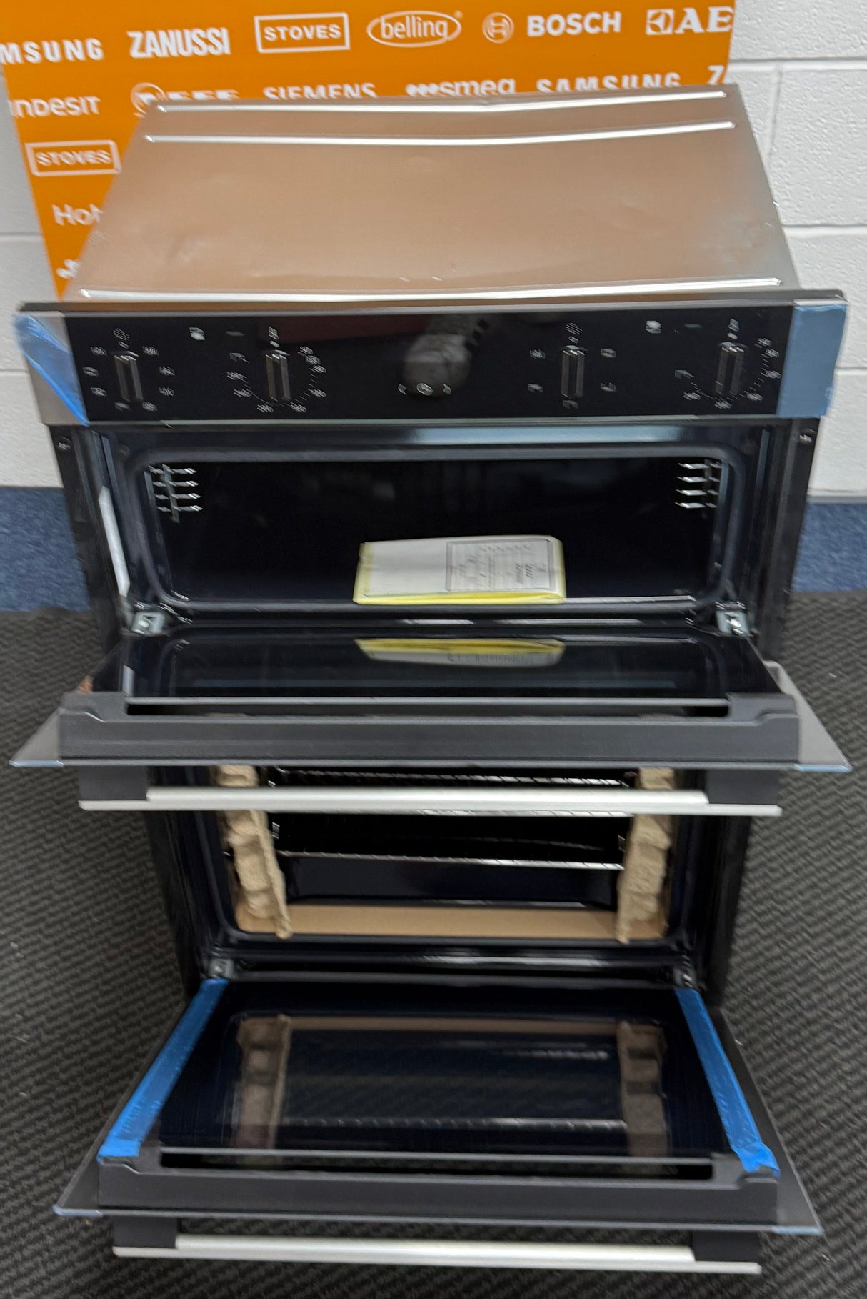 Neff N50 U1ACE2AN3B (14) Built-In Electric Double Oven in Stainless Steel - A Rated - (Ex Display) - HW182414