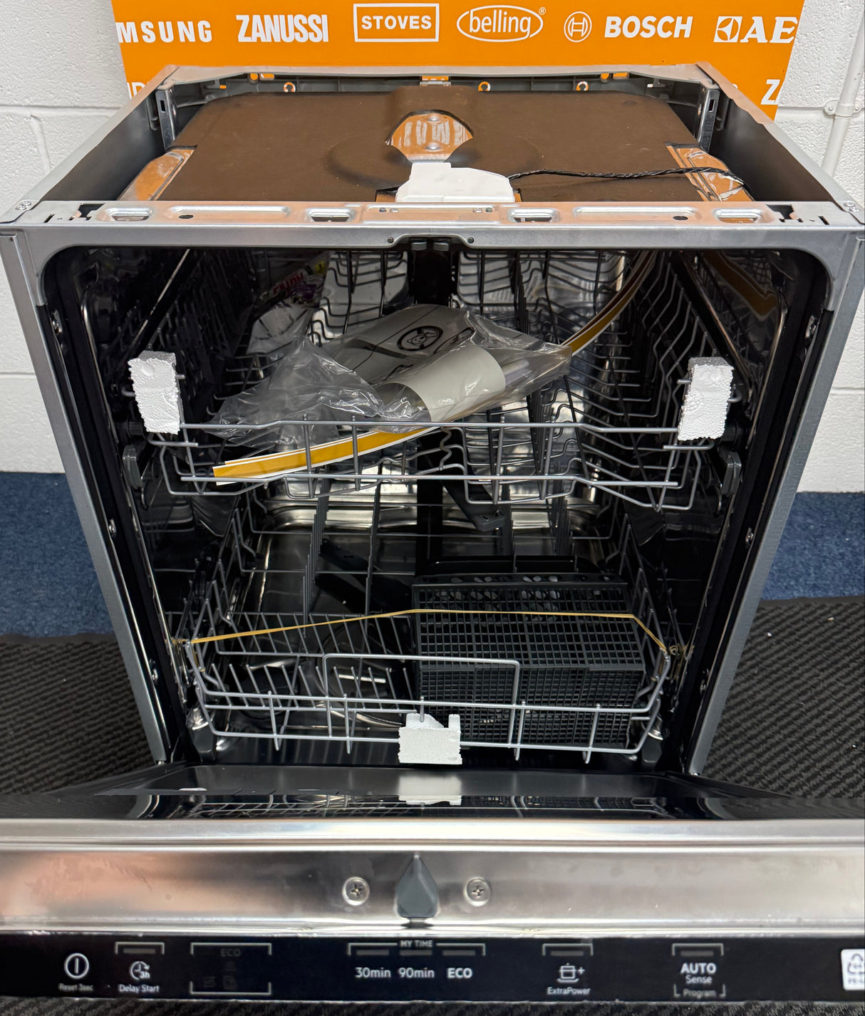 AEG FSB42607Z (43) Air Dry 3000 Fully Integrated Built In Dishwasher - Black Control Panel with Sliding Door Fixing Kit - (Ex Display) - HW182543