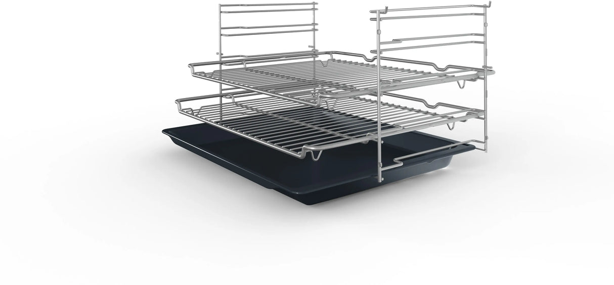Bosch Series 2 HHF133BR0B (15) Built-in Electric Single Oven with 13Amp Plug in Stainless Steel - A Rated - (Ex Display) - HW182415