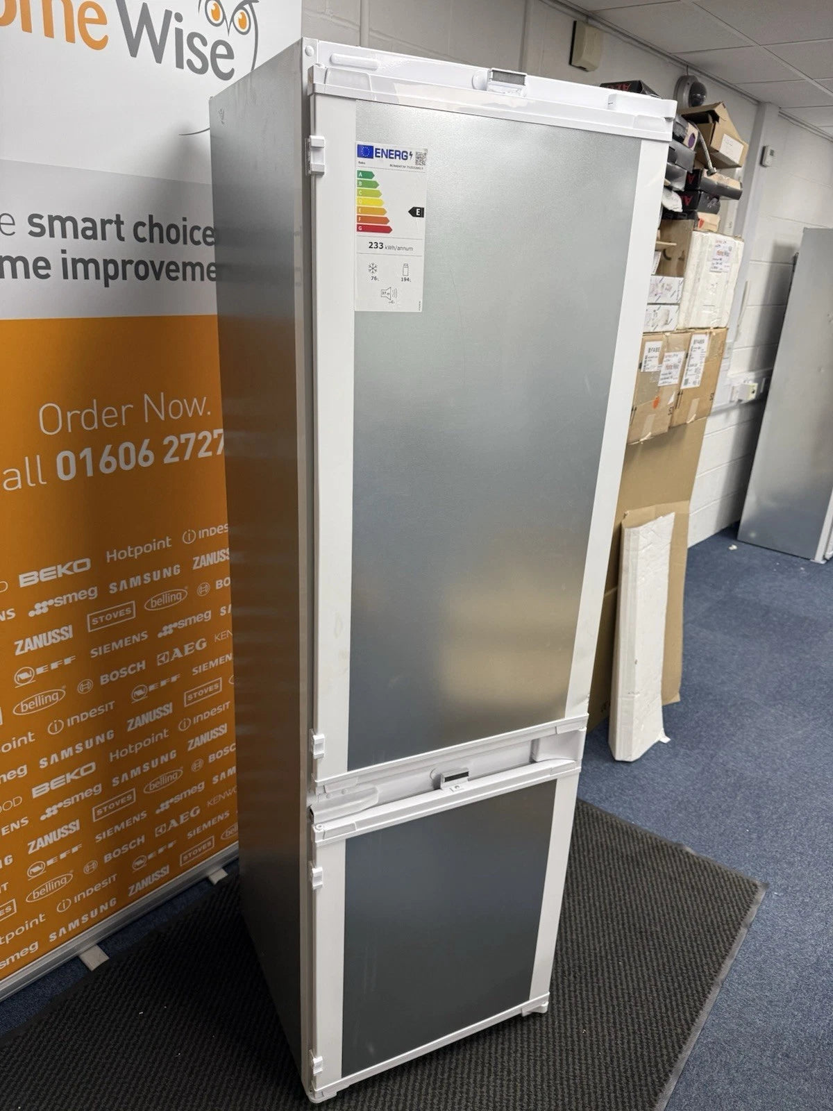 Beko BCNAD473V (65) 70/30 Integrated AeroFlow™ Fridge Freezer with HarvestFresh™ - (Blemished) - HW182365