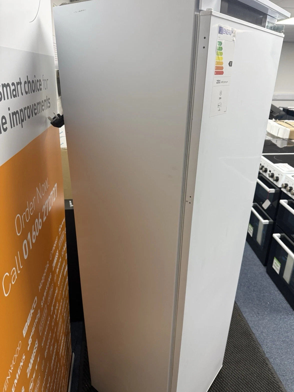 CDA FW882/3 (96) Integrated Full Height Frost Free Tall Freezer - E Rated - (Ex Display) - HW182496