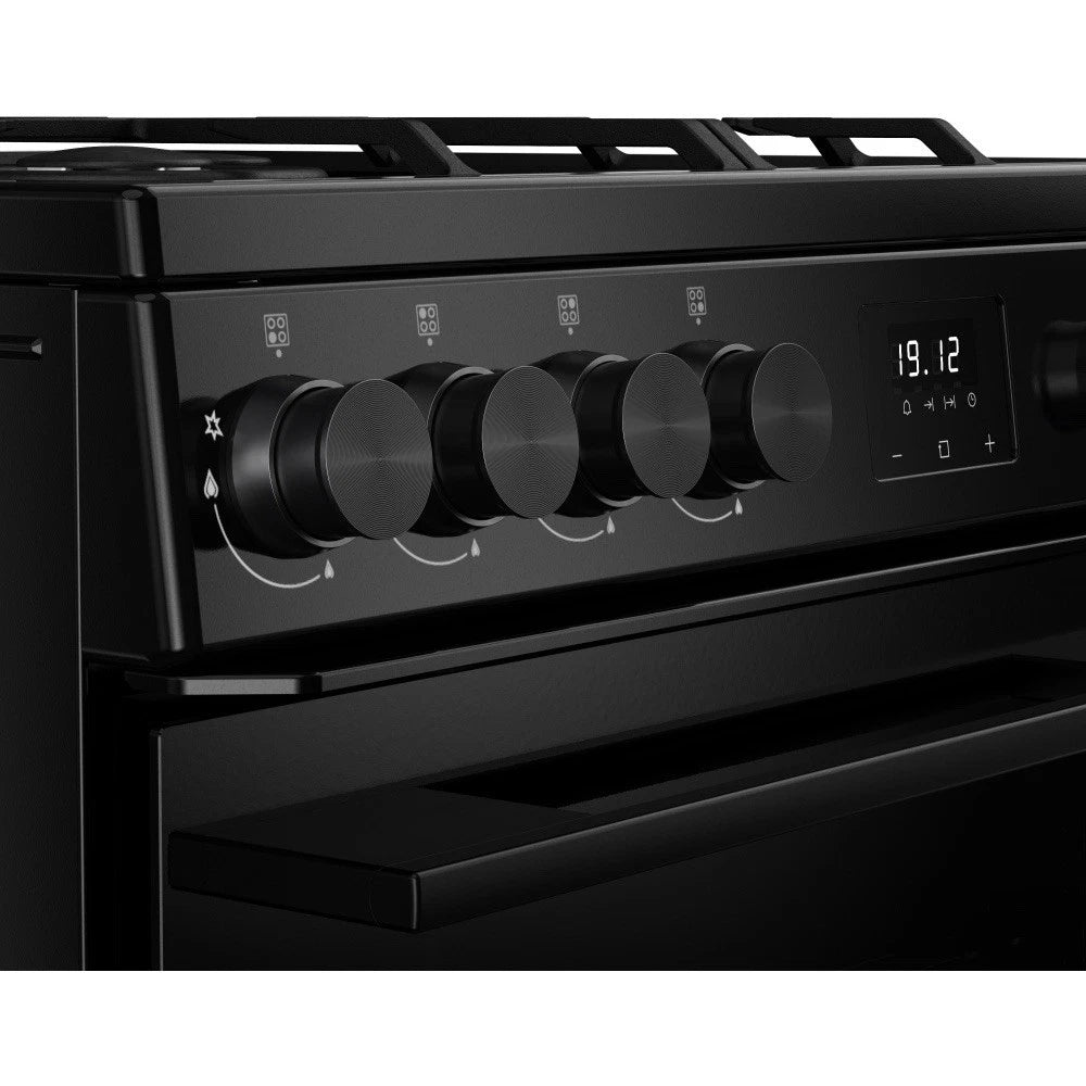 Belling 444412047 FSA Vision DF BLK (71) 60cm Dual Fuel Cooker with Double Oven in Black - (Ex Display) - HW182371