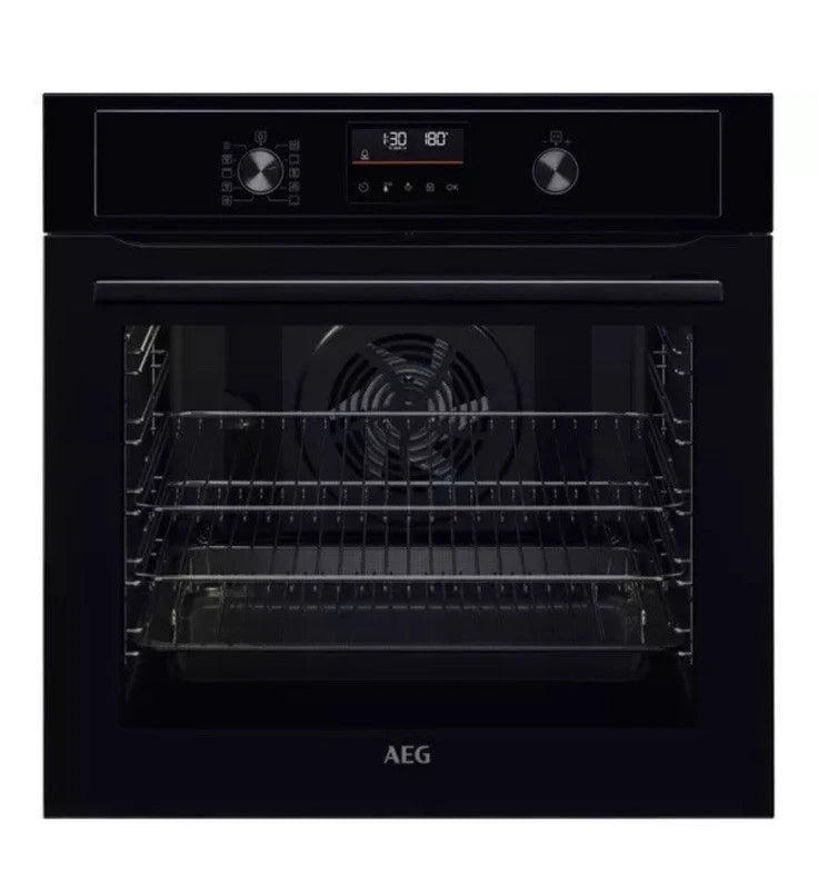 AEG BPX535061B (20) Built-In Electric Single Oven with Pyrolytic Self Cleaning in Black - A Rated - (Ex Display) - HW182320
