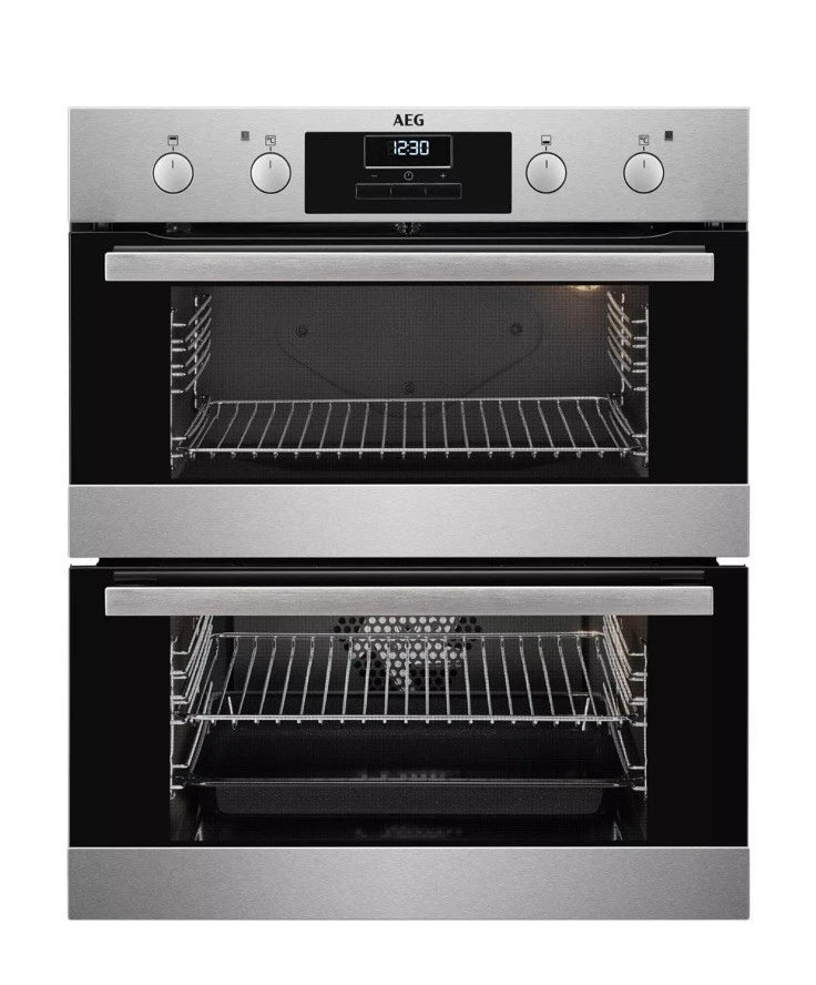 AEG 6000 Series DUB331110M (99) Built Under Electric Double Oven in Stainless Steel - A Rated - HW182499