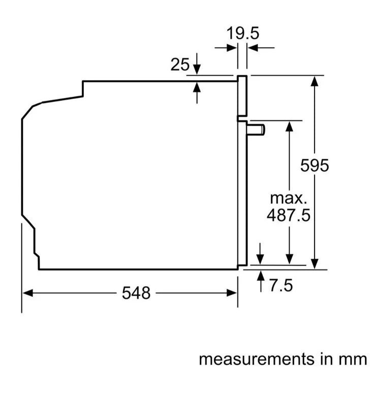 Bosch Series 4 HQA534BS3B Built In Electric Single Oven with added Steam Function in Stainless Steel - A+ Rated - (Ex Display) - HW182154-02