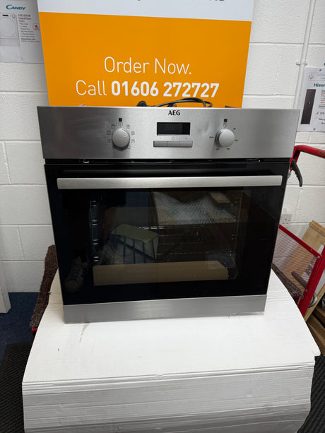 AEG BSX23101XM (36) 6000 Series SurroundCook Electric Single Oven - Stainless Steel - A Rated - 13 Amp Plug - (Blemished) - HW182336