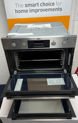 AEG 6000 Series DUB331110M (21) Built Under Electric Double Oven in Stainless Steel - (Ex Display ) - HW182421