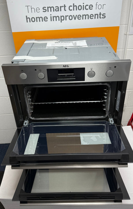 AEG 6000 Series DUB331110M (21) Built Under Electric Double Oven in Stainless Steel - (Ex Display ) - HW182421