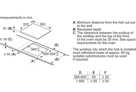 Bosch PUE611BB5E (57) Series 4 Induction Hob in Black with 13 Amp Plug - (Tatty Box) - HW182057