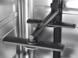 AEG FSX51407Z Series 5000 AirDry 45cm Integrated Slimline Dishwasher with Black Control Panel, F Rated from HomeWise Appliances. Stock photo showing dual sprinkler spray arm.
