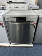 Teknix TFD616S 14 Place Settings Full Size Freestanding Dishwasher with Top Cutlery Tray in Stainless Steel showroom photo front