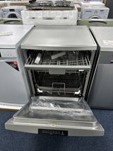 Teknix TFD616S 14 Place Settings Full Size Freestanding Dishwasher with Top Cutlery Tray in Stainless Steel showroom photo door open 