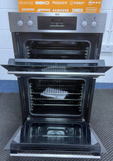 AEG 6000 DEB331010M (25) SurroundCook Clean Enamel Electric Double Built In Oven in Stainless Steel - A/A Rated - (Ex Display) - HW182425