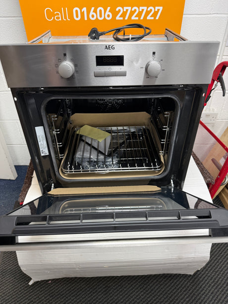 AEG BSX23101XM (36) 6000 Series SurroundCook Electric Single Oven - Stainless Steel - A Rated - 13 Amp Plug - (Blemished) - HW182336
