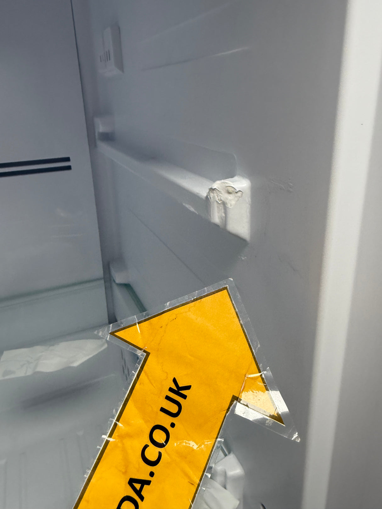 Beko BFFD4577 178cm Integrated Frost Free 220L Tall Upright Freezer with Sliding Hinge - E Rated - GRADED DENTED HW182449