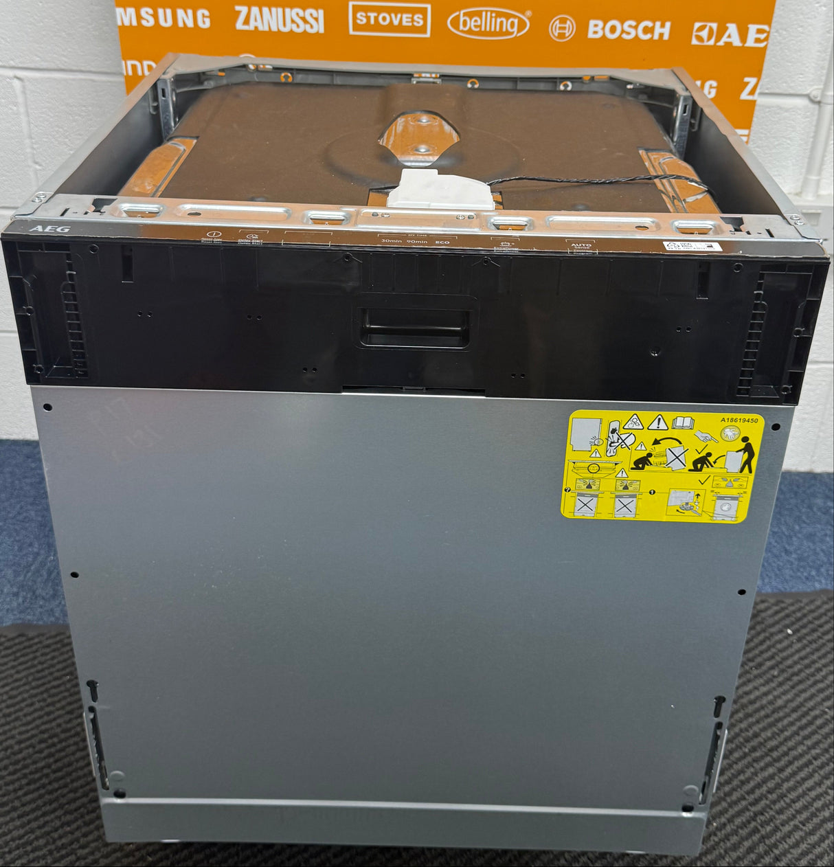 AEG FSB42607Z (43) Air Dry 3000 Fully Integrated Built In Dishwasher - Black Control Panel with Sliding Door Fixing Kit - (Ex Display) - HW182543