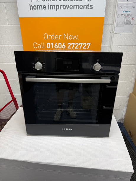 Bosch Series 2 HHF113BA0B (86) Built-In Electric Single Oven in Black with 13 Amp Plug - A Rated - (EX DISPLAY) - HW182386