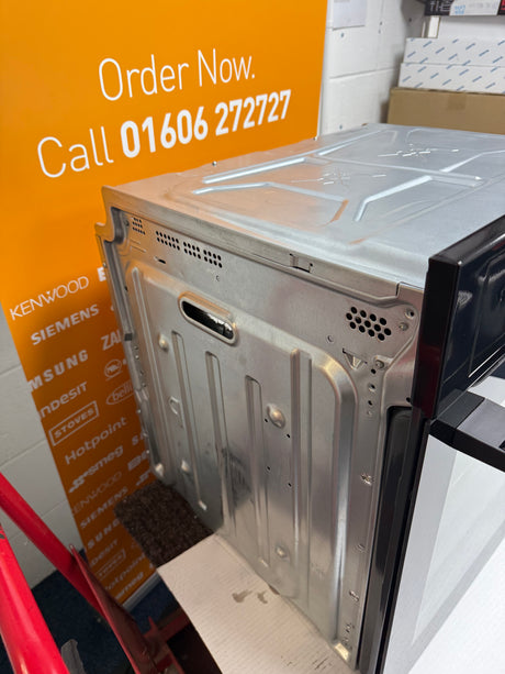 AEG 3000 BEX535A61B (45) AirFry Aqua Clean Enamel Built In Electric Single Oven in Stainless Steel - A+ Rated - (Graded) - HW182445