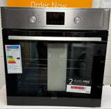 AEG BEX535A61M (32) 3000 Built-in Electric Single Oven with AirFry and Aqua Clean in Stainless Steel - A+ Rated - (Blemished) - HW182532