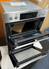 AEG 6000 DEB331010M (25) SurroundCook Clean Enamel Electric Double Built In Oven in Stainless Steel - A/A Rated - (Ex Display) - HW182425