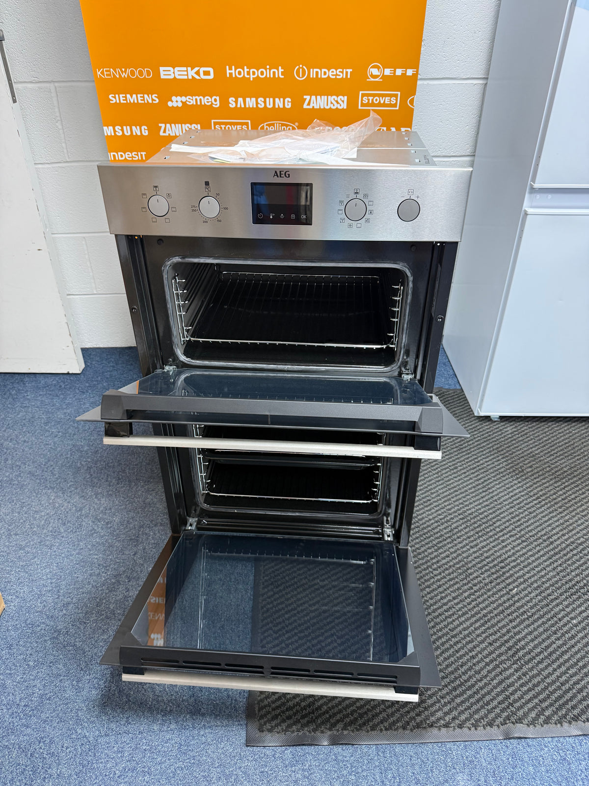 AEG 6000 Series DCB535060M (28) Double Built In Oven in Stainless Steel - A/A Rated - (Ex Display) - HW182728