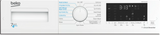 Beko WDK742421W (79) 7KG Wash / 4KG Dry Capacity Washer Dryer in White with Bluetooth and Sensor Drying - (New Stock) - HW182379