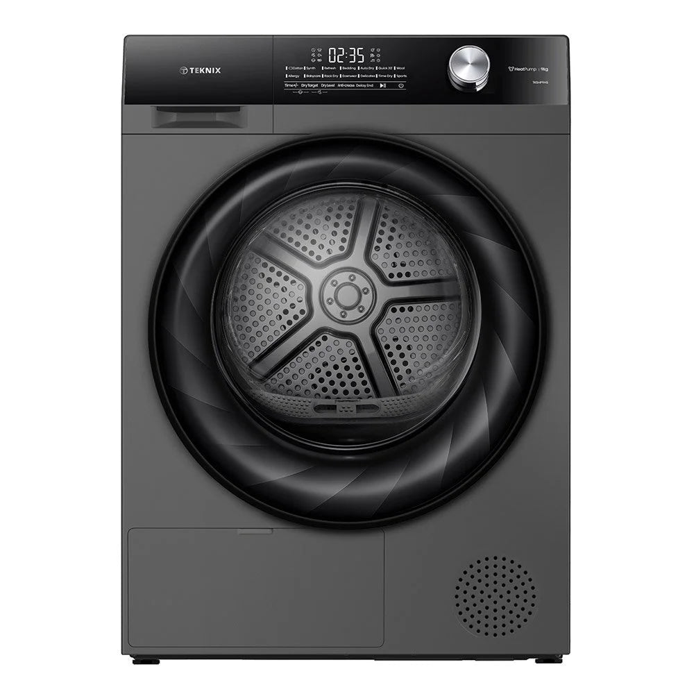 Teknik TK5HP9HS 9KG 5 Series Heat Pump Dryer in Titanium - A++ Rated - 5 Year Guarantee - POHW0137