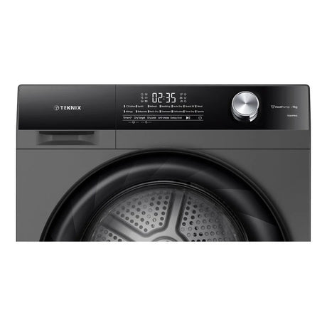 Teknik TK5HP9HS 9KG 5 Series Heat Pump Dryer in Titanium - A++ Rated - 5 Year Guarantee - POHW0137