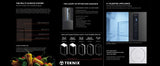 Teknix TMD19091SIBI 505 Litres Multi Door American Fridge Freezer in Dark Inox - E Rated Stock photo Multi Climate System