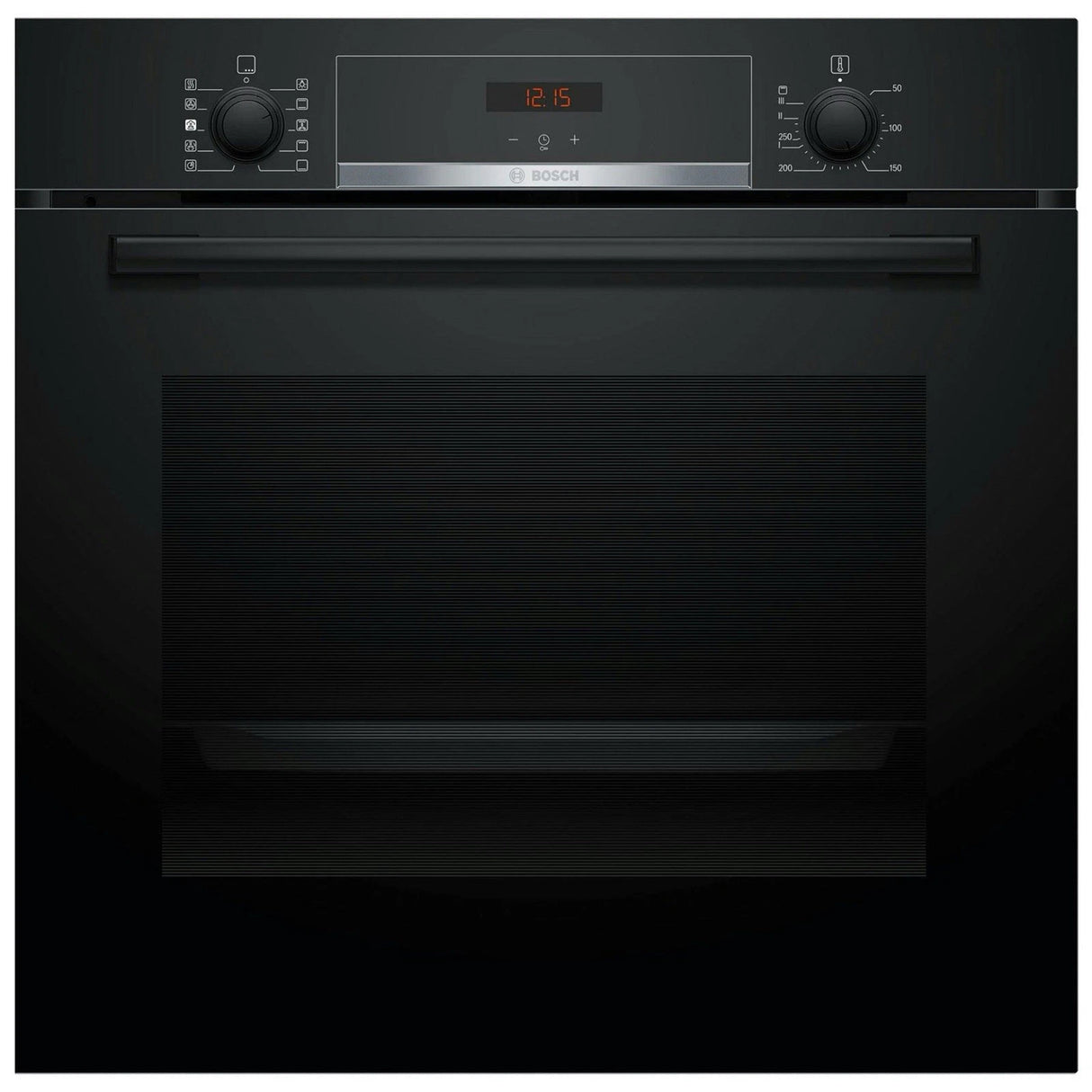 Bosch Series 4 HQA534BB3B (55) Built In Electric Single Oven with added Steam Function in Black - A+ Rated - (Ex Display) - HW182555
