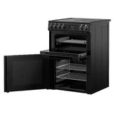 Belling 444412049 FSA Vision 60E BLK (77) 60cm Electric Ceramic Cooker with Double Oven in Black - (Ex Display) - HW182377