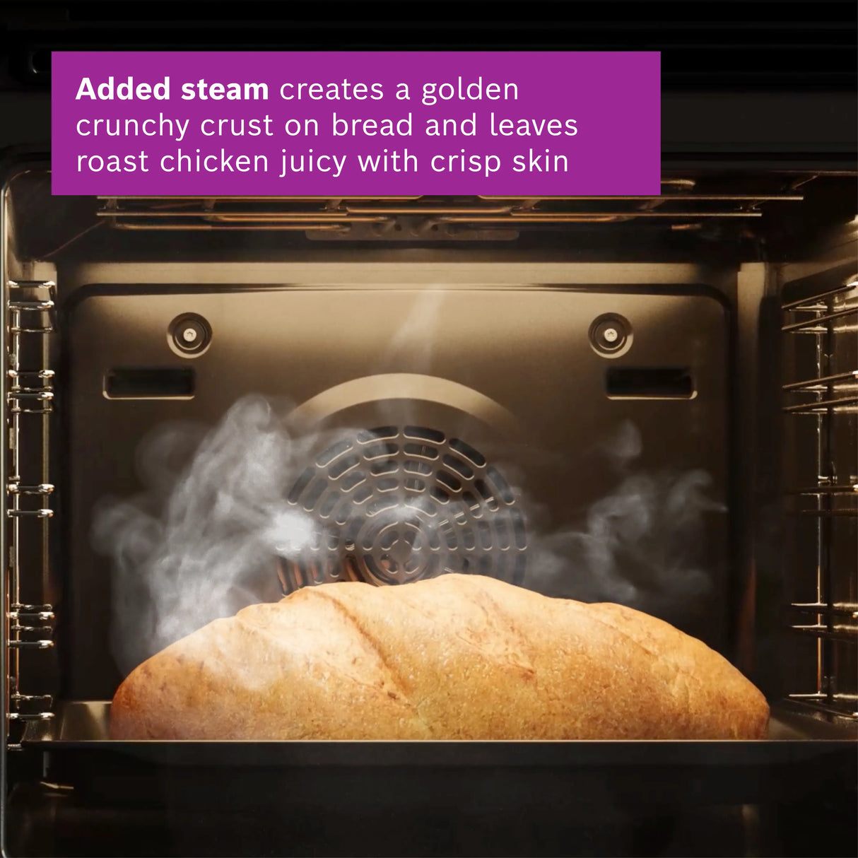 Bosch Series 2 HHF133BR0B (15) Built-in Electric Single Oven with 13Amp Plug in Stainless Steel - A Rated - (Ex Display) - HW182415