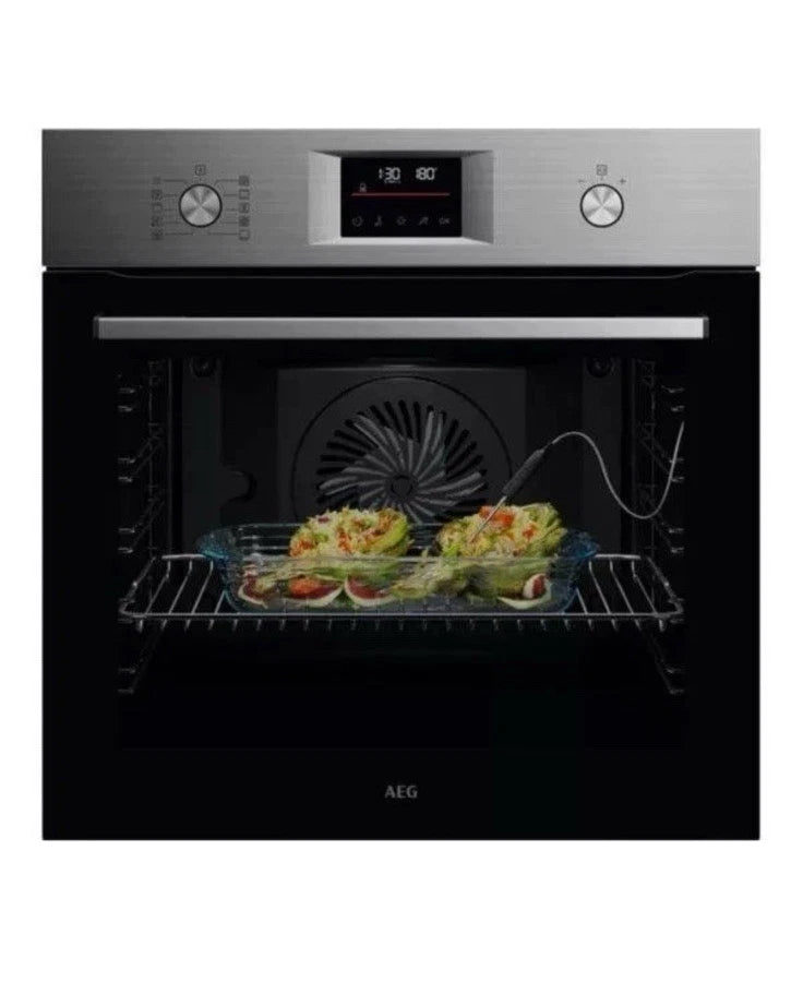 AEG Series 6000 OS6AB50AM (94) Sense Cook Aqua Clean Built-in Single Oven in Stainless Steel - A+ Rated - (Blemished) - HW182294