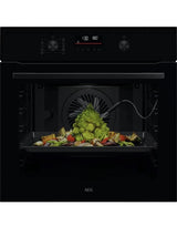 AEG OS6AB50AK (16) Sense Cook Built-in Electric Single Oven in Black - A+ Rated - (Ex Display) - HW182416