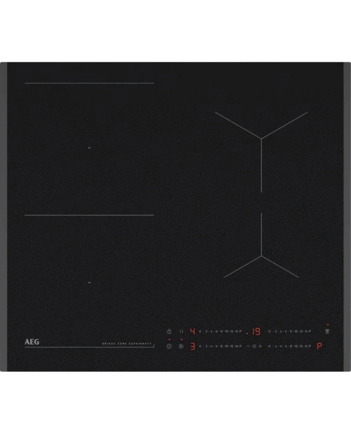 AEG TO64IB00FZ (53) 6000 SaphirMatt® Bridge Zone 59cm Induction Hob - (Tatty Box) - HW182553