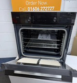 AEG NBS6P521AB (42) 6000 SenseCook® Built-in Electric Single Oven with Pyrolytic Self Cleaning in Black Glass - A+ Rated - (Ex Display) - HW182542