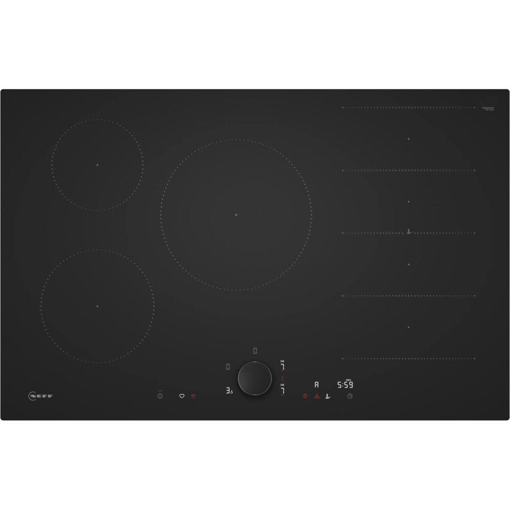 Neff N90 T68NUV4A0 (55) 80cm Induction Hob in Matt Black with TwistPad® - (Tatty Box) - HW182755