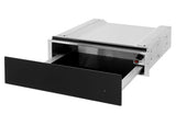 CDA VW155BL (37) 14cm Warming Drawer in Black - Non Branded Glass Front - (Ex Display) - HW182237