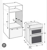Hotpoint DIH 82D IX (03) Double Built-In Electric Oven in Stainless Steel - A/A Rated - (Ex Display) - HW182803