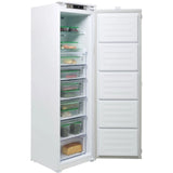 Beko BFFD4577 178cm Integrated Frost Free 220L Tall Upright Freezer with Sliding Hinge - E Rated - GRADED DENTED HW182449