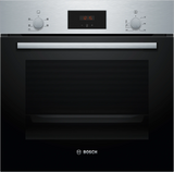 Bosch Series 2 HHF133BR0B (15) Built-in Electric Single Oven with 13Amp Plug in Stainless Steel - A Rated - (Ex Display) - HW182415