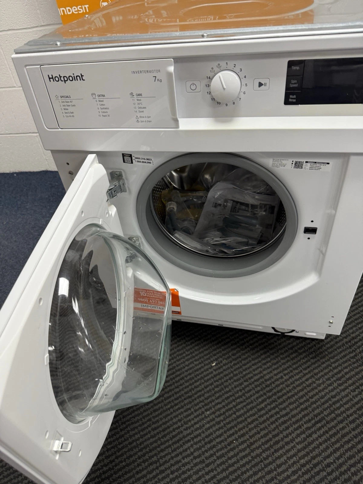 Hotpoint BI WMHG 71483 UK N (50) 7KG 1400RPM Integrated Washing Machine - (Blemished) - HW182450