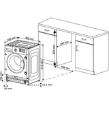 Beko WDIK954451F (43) 9+5 Kg Integrated Washer Dryer in White - (Graded Dented) - HW182343